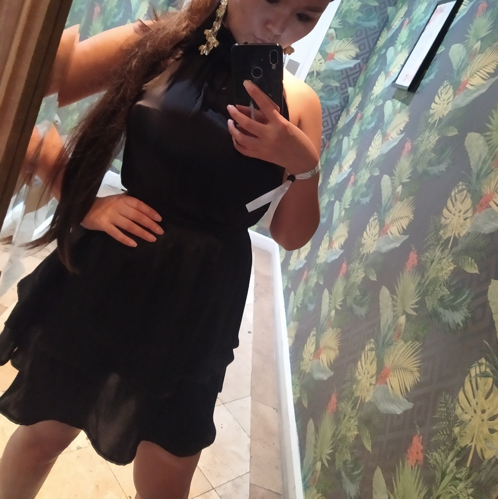 Black dress from revolve. Major wardrobe sale